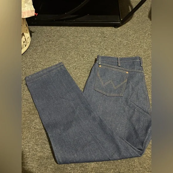 Wrangler Blue Bootcut Jeans with Rigid Denim - NWOT - Picture 6 of 12